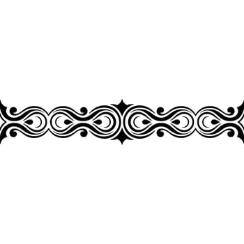 Elegant Black Ornamental Border on Gradient Background vector