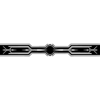 Geometric Black White Border Decorative Element vector