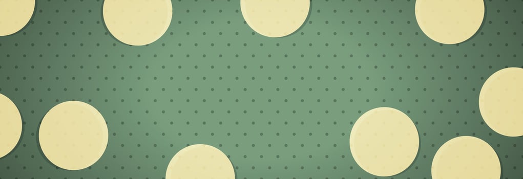 Polka dot banner. vector
