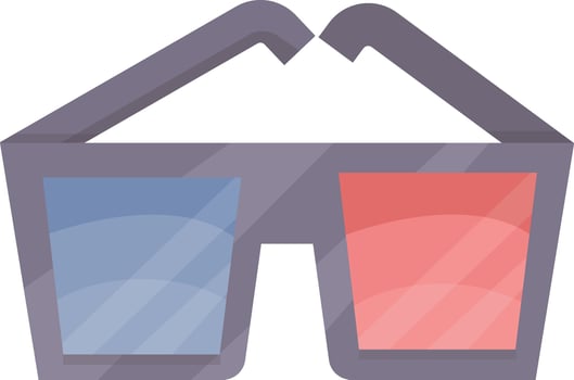 3D Glasses Pair vector