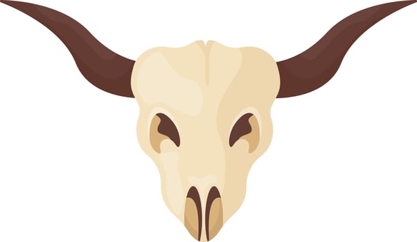 Bull Skull Decor vector