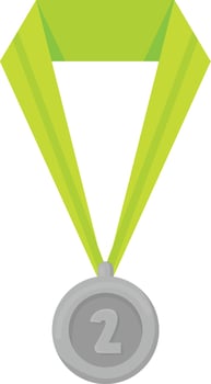 Silver Winner Medal vector