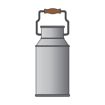 fresh milk can icon illustration design template vector