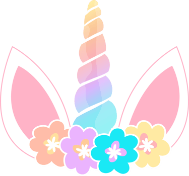 unicorn, horn, fantasy, flower crown, fairytale, magical, unicorn head, flowers, horse, animal, multicolored, rainbow png