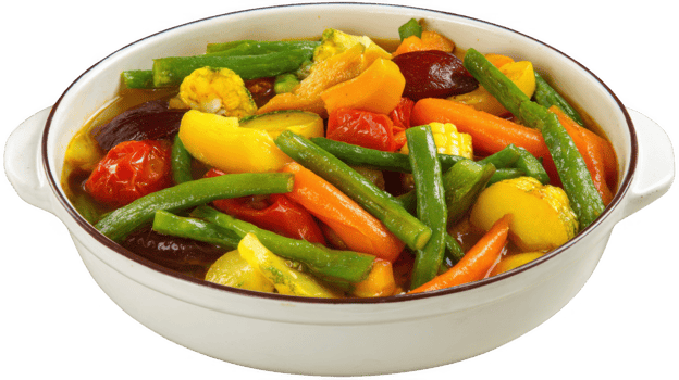 Colorful vegetables simmering in a stew, healthy eating promoting wellbeing png
