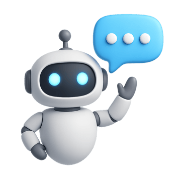 Friendly Chatbot Icon with Speech Bubble for Digital Communication png