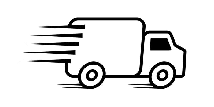 Fast Delivery Truck icon vector