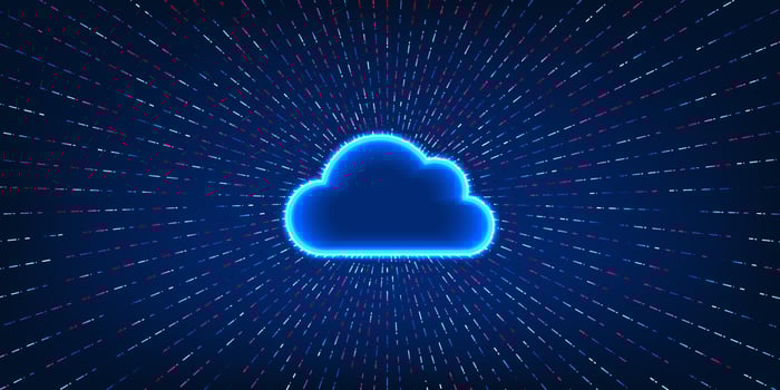 Cloud technology, working with light emitted around the body, conveys the ability to manage and process data smoothly at all times. Data storage and uploading, helps increase efficiency in accessing vector