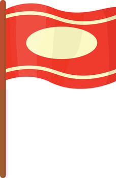 Red Team Flag vector