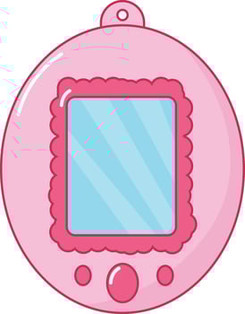 Pink Digital Pet vector