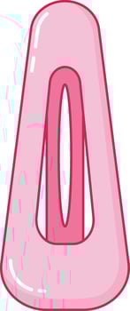 Pink Hair Clip vector