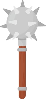Spiked Mace Weapon vector