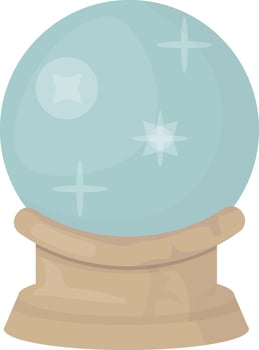 Sparkling Crystal Ball vector