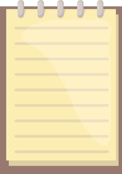 Lined Notebook Paper vector
