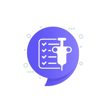 biopsy test results icon, vector