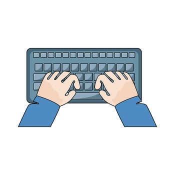illustration of Keystroke Dynamics vector