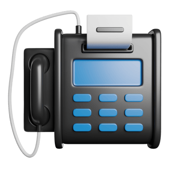 Fax Machine paper Call png