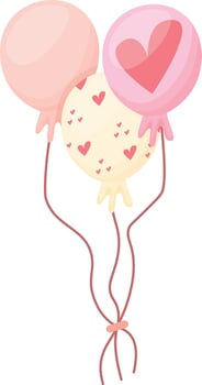 Heart Shaped Balloons vector
