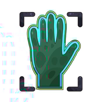 Hand Scan illustration vector
