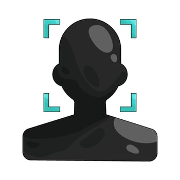 Face Recognition Illustration vector