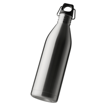 Stainless Steel Water Bottle on Transparent Background png