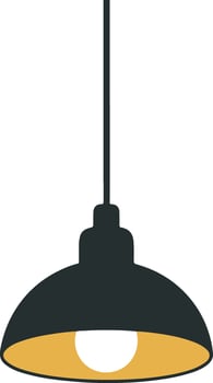 Illustration of a Modern Pendant Lamp vector