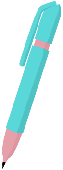 illustration of pink and green pen png