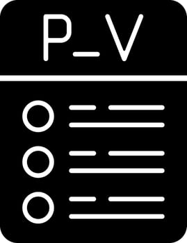 Parking violation Solid Black Icon vector