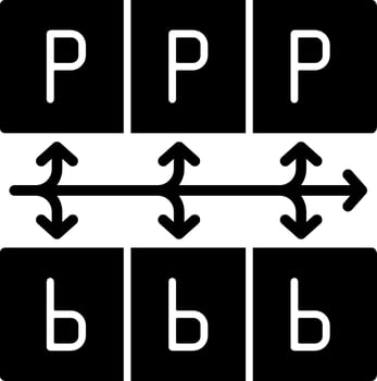 Parking lot Solid Black Icon vector