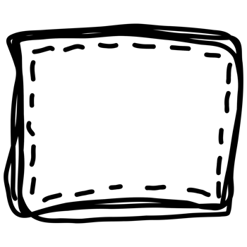 a black and white square with a white border png