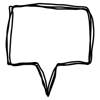 Black outline manga text png