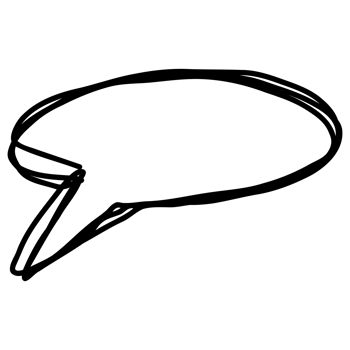 Outline speech bubble png