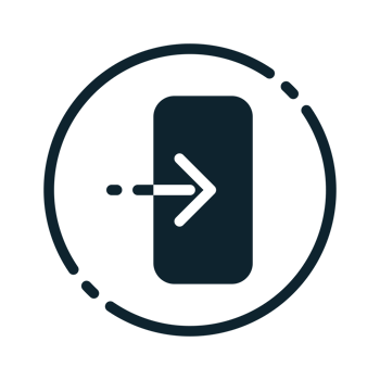 Design Illustration graphic of login icon with glyph style. Suitable for UI, mobile design, web design, etc. Transparent Background. png