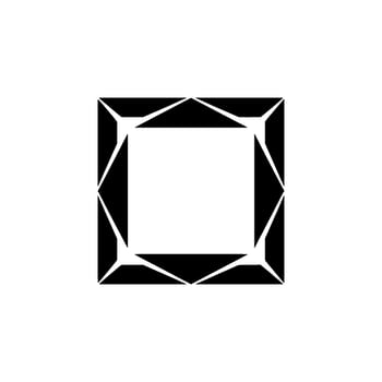 Abstract Geometric Square Black on Gray, Minimalist, Modern vector
