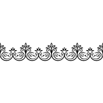 Elegant Black Scroll Border on Neutral Background vector