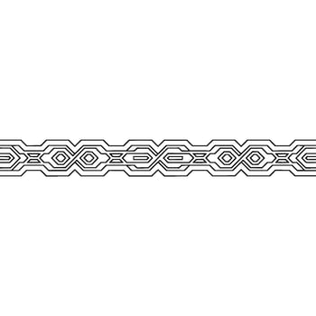 Geometric Ornament Band on Gradient Background vector