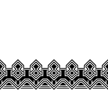 Geometric Black Border on White Minimalist Element vector