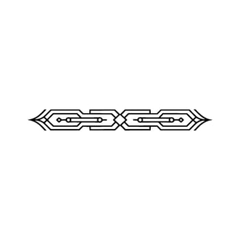 Minimalist Geometric Ornament on White Modern vector