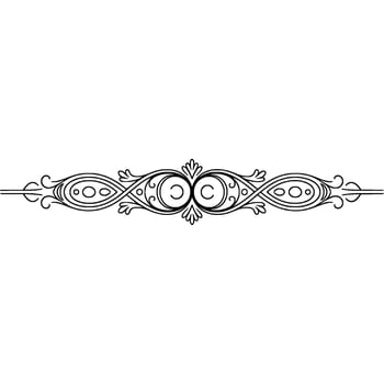Elegant Black Ornament, Decorative Border vector