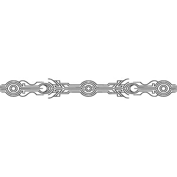 Minimalist Geometric Line Art Border, Abstract Tech Pattern on White vector