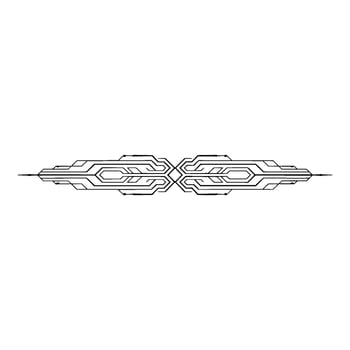 Futuristic Circuitry Element Symmetric Tech Pattern vector