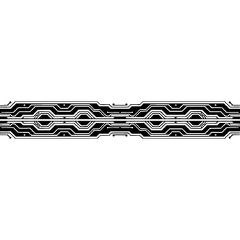 Tech Background Abstract Circuit Board Stripe on White vector