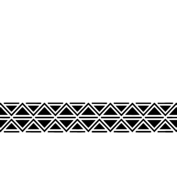 Geometric Black and White Border Pattern vector