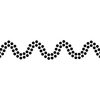 Minimalist Dot Wave Pattern on Cream Background vector