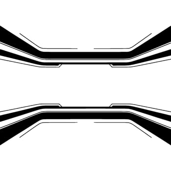 Futuristic Black Lines on White Background Tech Element vector
