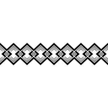 Geometric Border , Black White, Ornamental Element vector