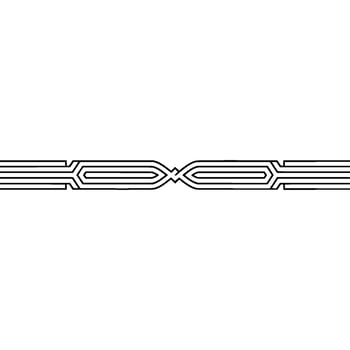 Minimalist Geometric Border on White Modern Illustration vector