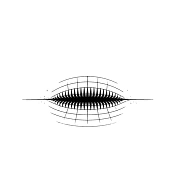 Abstract Geometric Eye, Minimalist , Illustration vector