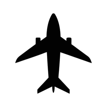 Airplane Silhouette Icon vector