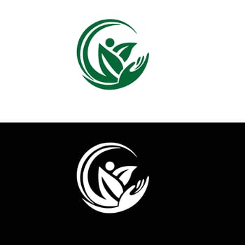 A logo for a company that is called 'green leaf' vector